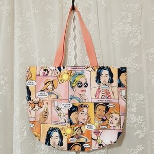 Estēe Lauder - Comic Print Summer Beach Reversible Bag Tote